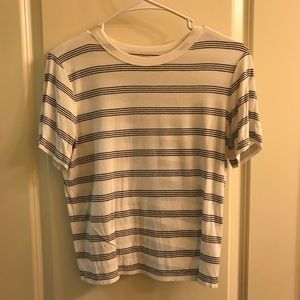 American Eagle Striped Boxy Shirt